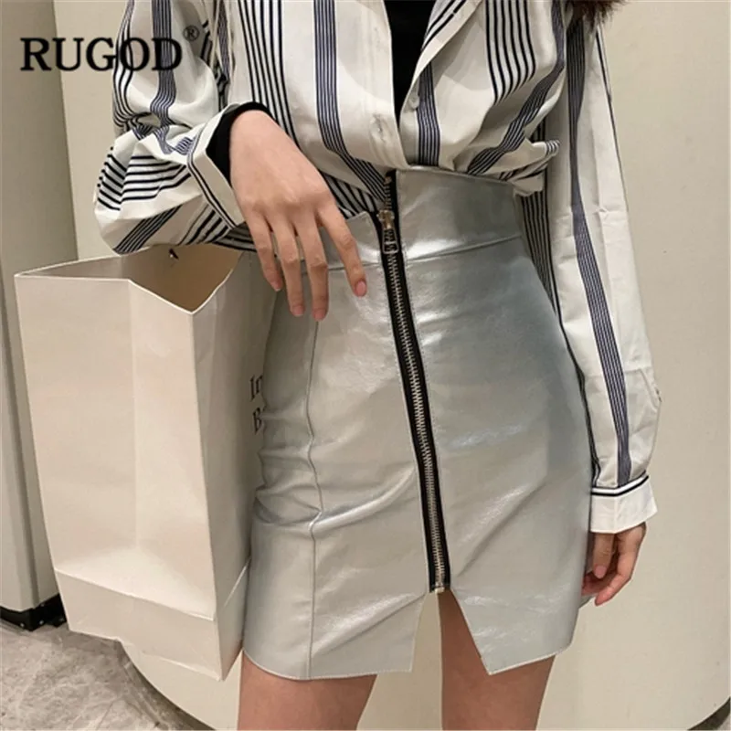 Женская облегающая мини юбка RUGOD однотонная офисная короткая карандаш из