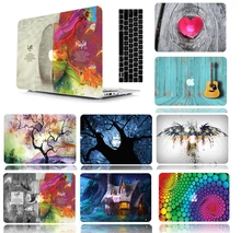 Print Pattern Protective Hard Shell Case Keyboard Cover Skin Set For Fit 11 12 13 15″ Apple Macbook Air Pro Retina Touch Bar DC