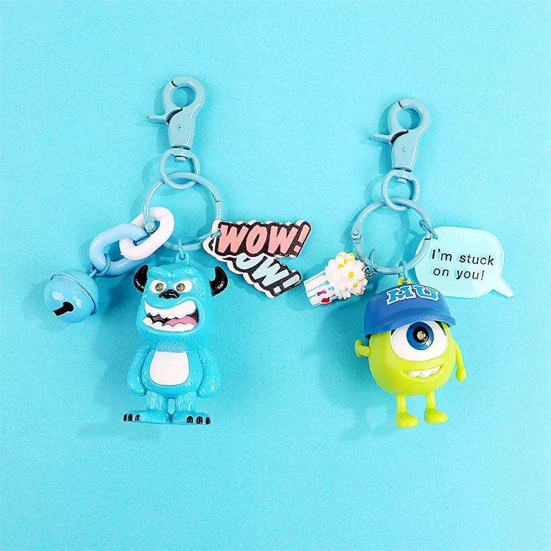

Cute Monsters university Key Chain Action Figure Model Toy Cartoon Creative Key Chain Kids Gift Bag Pendant Accessories2019