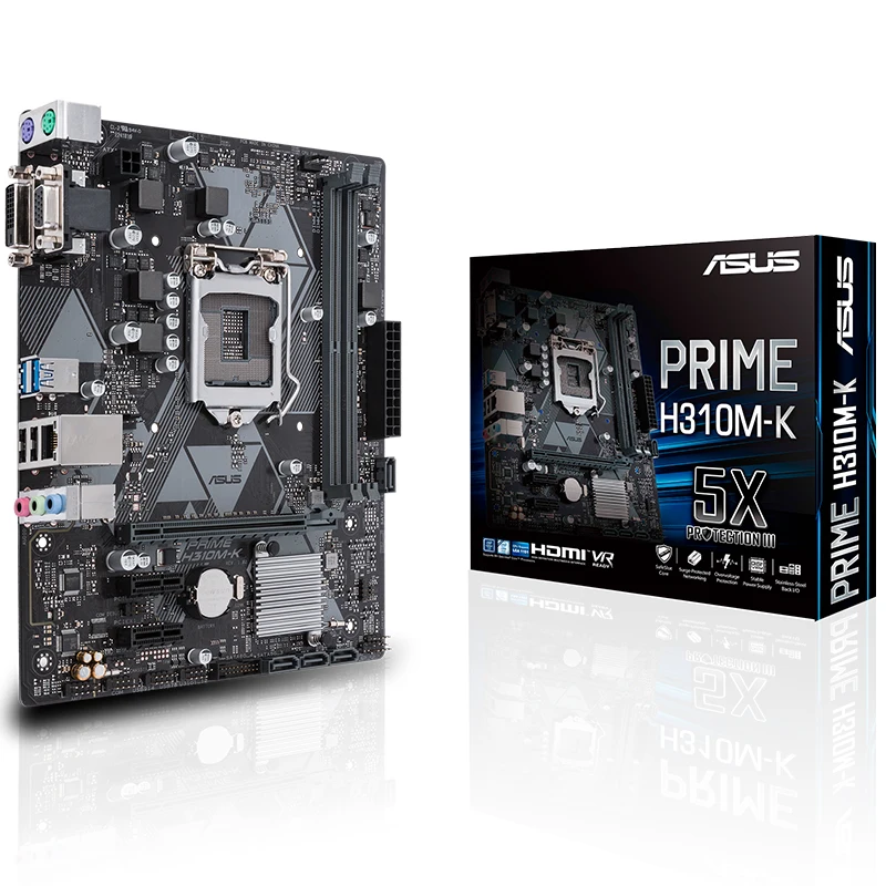 Новинка asus H310M-K настольная материнская плата Z370 розетка LGA 1151 DDR4 Бесплатная