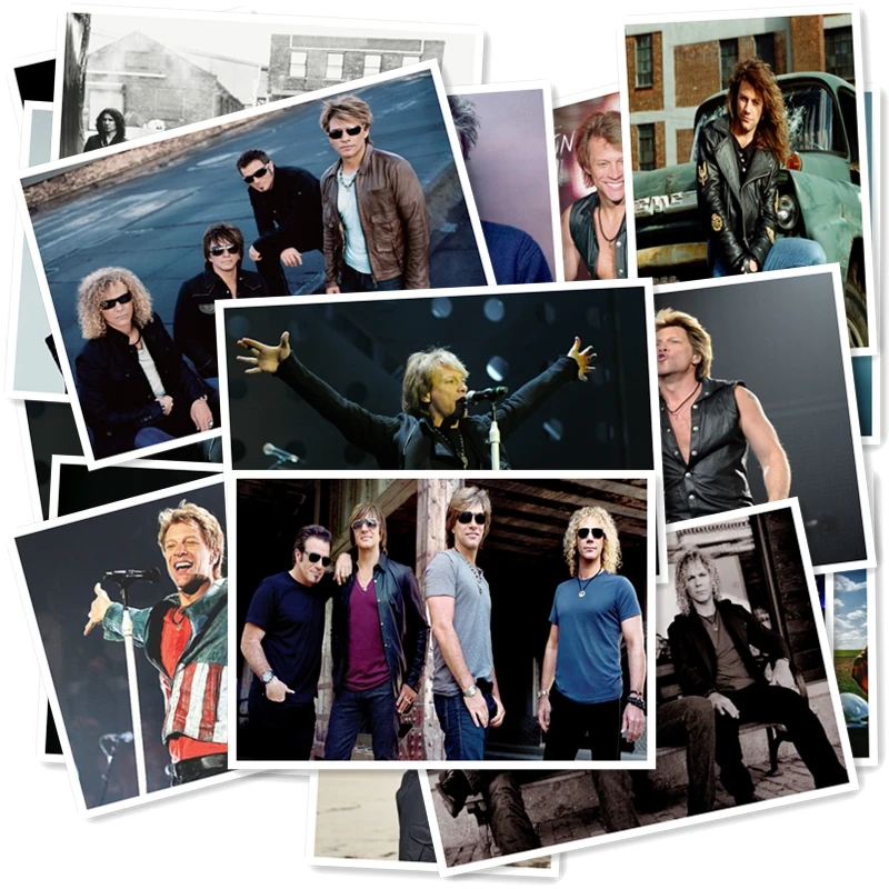 C1-8# Bon Jovi Классическая серия наклеек 20/шт ПВХ Коллекция ноутбуков подарок домашний декор холодильник Стайлинг смешанные наклейки s