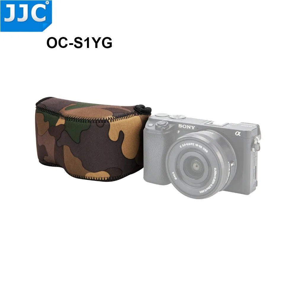 JJC беззеркальных Камера чехол DSLR сумка для sony A6100 A6600 A6000 A6300 Olympus E-PL5 E-PL6 E-PL7 Fujifilm XT30 XT10 XT20 Canon - Цвет: OC-S1YG