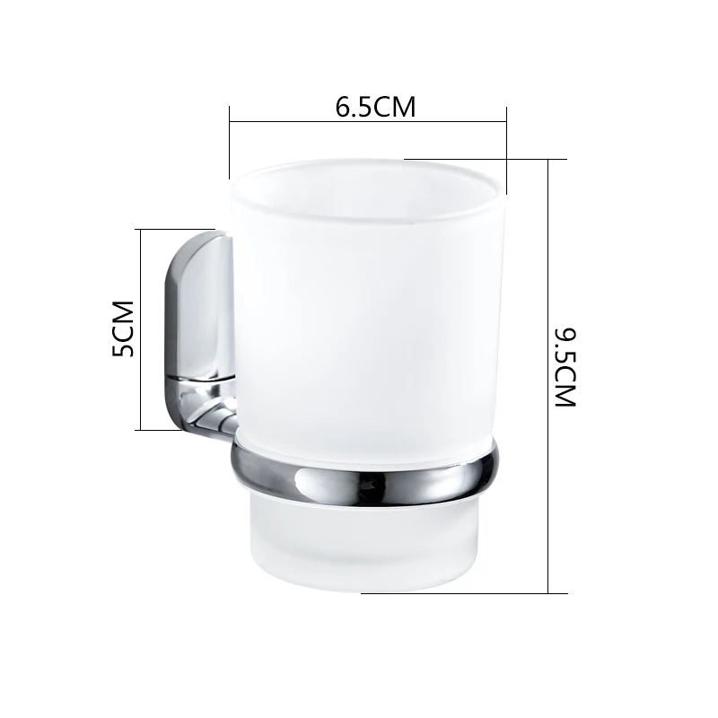 Accoona Bathroom Cup Tumbler Holders Single Cup Toothbrush Holder Bathroom Accesssories Wall Mounted Bath Tumbler Holder A12003