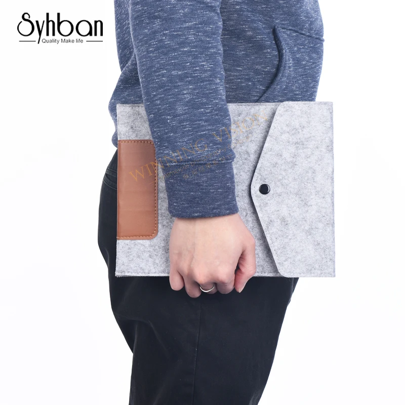SYHBAN 2018 шерстяной войлок рукава сумка чехол для планшета Apple iPad Pro 9,7 "рукавом сумка для ноутбука Царапаться противоударный