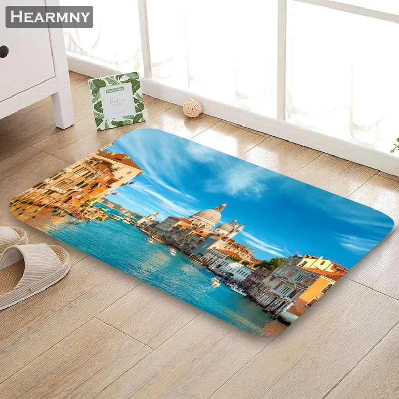 Пользовательские Венеция коврик пол/ванна/кухня/пляж фланелевый губчатый материал 3D печатных лохматые украшения для спальни - Цвет: 6