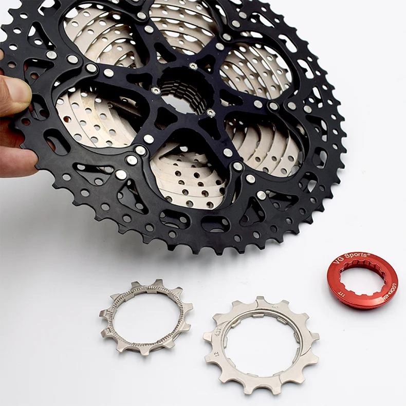 VG sports 11-52 T велосипедная трещотка кассета 12 скоростей MTB cog 12 S 52 T красные велосипедные звездочки 710g горный велосипед свободное колесо