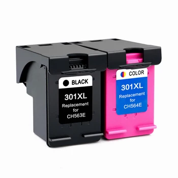 

301XL Ink Cartridge CH563EE CH564EE Remanufactured for HP 301 DeskJet 1050 2050 3050 2150 3150 1010 1510 2540 Show Ink Level