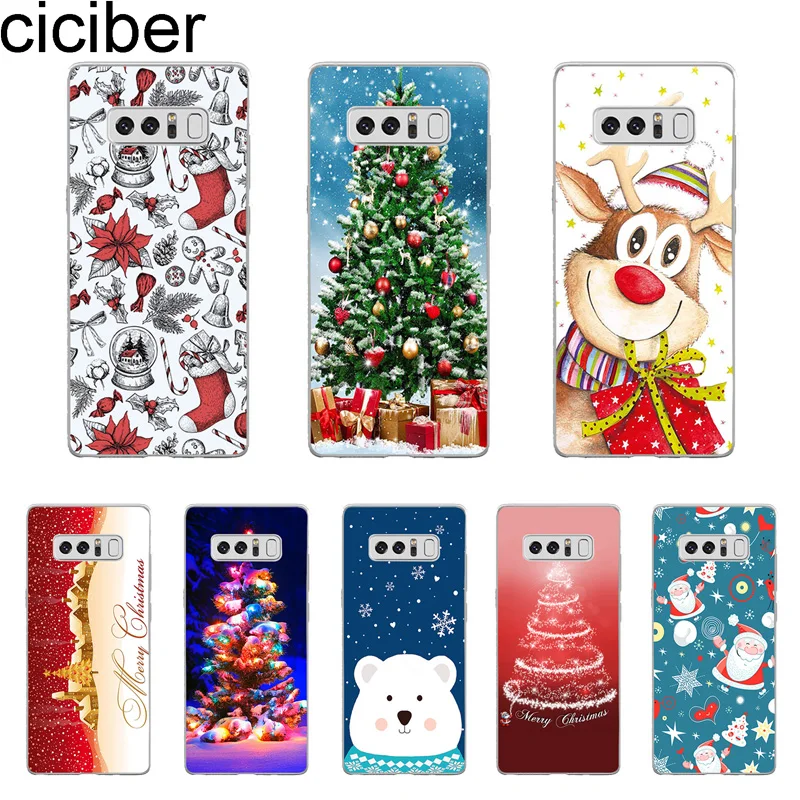 ciciber Cover For Samsung Galaxy Note 10 Plus Case 9 8 5 4 3 Phone Soft Silicone TPU Shell Coque Funda Merry Christmas |