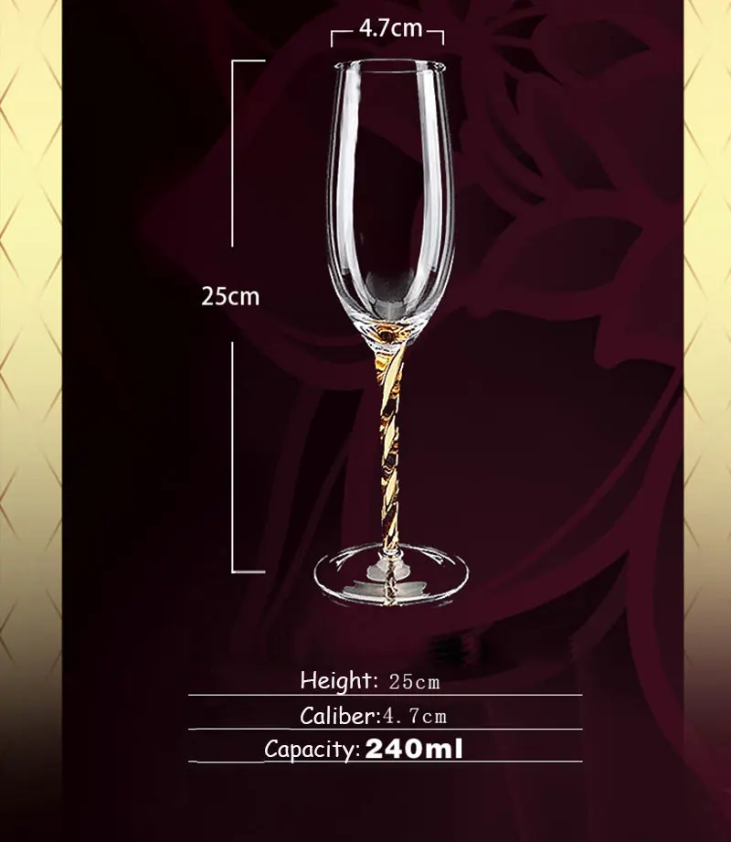 Современный стиль бокал для вина без свинца хрустальный бокал для вина прямая бокал для вина Бар Отель вечерние свадебные Питьевая Посуда