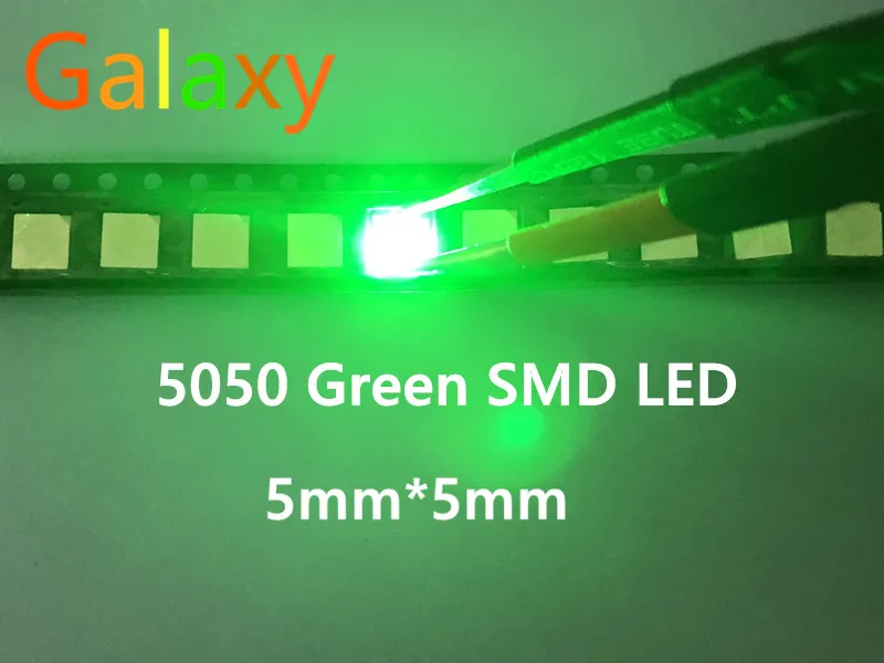 50 pcs New PLCC-6 5050 SMD 3-CHIPS white Ultra bright LED