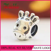Плата Де Ли 925 Жираф Серебро Бусина-Шарм для браслета perles pour la изготовление украшения-Подвески Изготовление ювелирных изделий