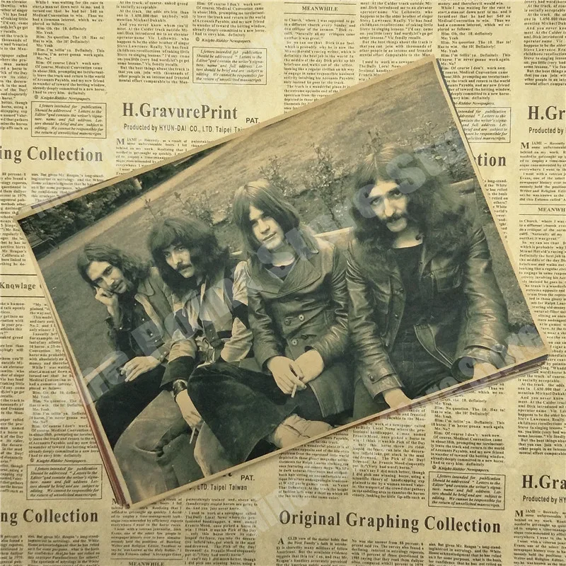 Black Sabbath. Плакат Оззи Осборн. Украшение для домашнего интерьера крафт-кислотная рок-музыка плакат рисунок ядро наклейки на стену 30x21 см