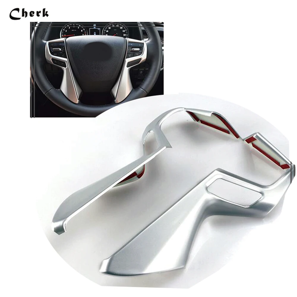 Us 20 24 19 Off New Silver Chrome Interior Accessories Abs Chrome Trim For Toyota Alphard 2016 Steering Wheel U Frame Cover Decoration Trim In