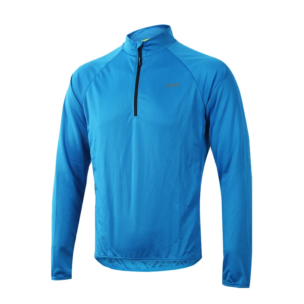 Cuzaekii мужские впитывающие влагу для велосипедного спорта Джерси велосипед MTB DH рубашка с длинным рукавом для бега на открытом воздухе для отдыха спортивная одежда