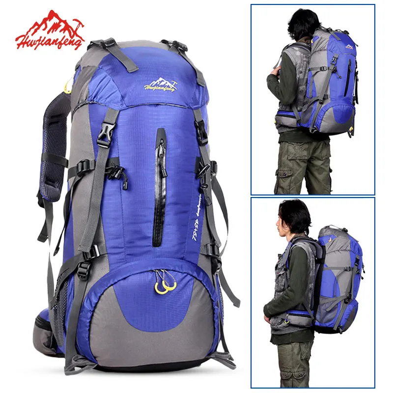 

Upgrade 50L Outdoor Backpack Camping Bag Waterproof Mountaineering Hiking Backpacks Men Women Sport Bag Climbing Rucksack Bags