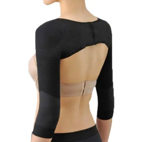 Women Slim Arm Shapers Correct Back Posture humpback prevent Long Sleeve Shaper Bodyshapers Black Pink
