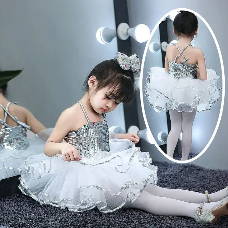 

Toddler Girls Princess Sequins Dress Sleeveless Tutu Dress Dancewear Costume Birthday Party Fancy Dress