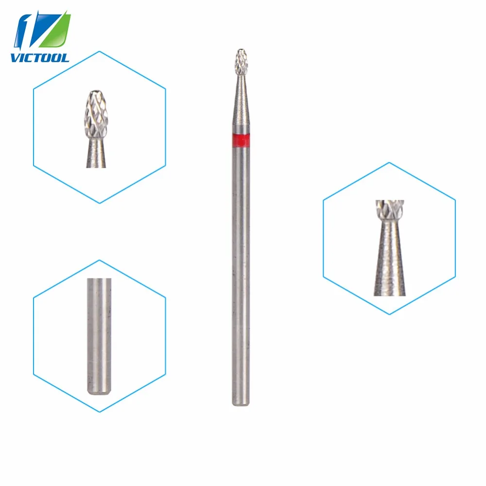 

Tungsten Nail Bits Small Flame Shape Universal Grit For Electric Nail File Drill Bit Pedicure Drill Manicure Tools 22