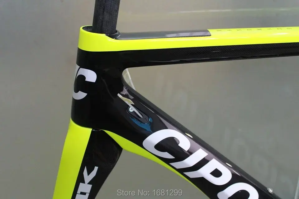 Excellent New fluo yellow 700C Road bike matt 3K full carbon fibre bicycle frame carbon fork+seatpost+clamp+headsets light parts Free ship 4 Excellent New fluo yellow 700C Road bike matt 3K full carbon fibre bicycle frame carbon fork+seatpost+clamp+headsets light parts Free ship 4