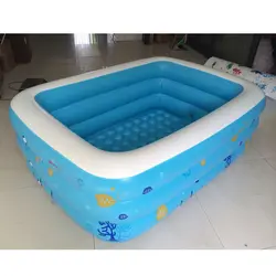 2016 надувные детские Piscinas большой Zwembad семья хавуз бассейн Babys печатных детей Детский Бассейн Размер 150*110*50 см