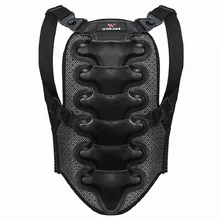 Поддержка спины двойные подушечки PE Shell Спортивная задняя жилетка защита лыж Катание Велоспорт Мотокросс горные тела защитный