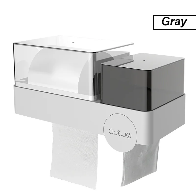 Waterproof Tissue Roll Holder Dispenser Wall Mount Toilet Paper Storage Box Case