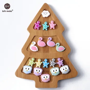 

Let's Make Baby Teethers 3pcs Cute Silicone Teething Beads Turtle Lovely Mini Tortoise Jewelry Making Toys DIY Baby Accessories