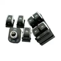 COSTLYSEED Chrome Master Window Switch + Rear Mirror Button + Window Switches For A4 B8 A5 Q5 4GD 959 851 8K0959855 8K0 959 565