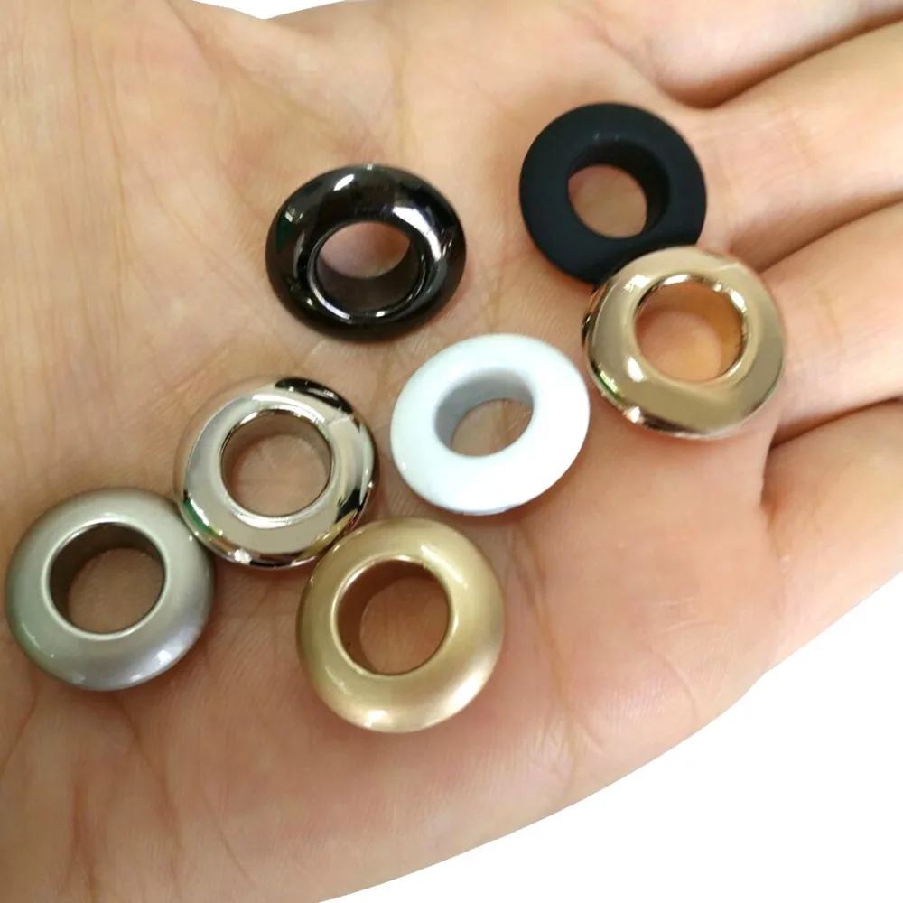 Wholesale 100sets/lot No Sew metal brass eyelets with washer 8mm*16mm