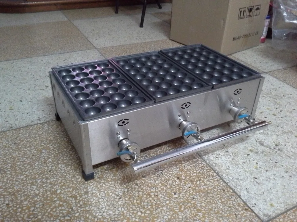 free shipping Gas 3 plates Takoyaki making machine Fish ball maker Takoyaki maker free shipping Gas 3 plates Takoyaki making machine Fish ball maker Takoyaki maker