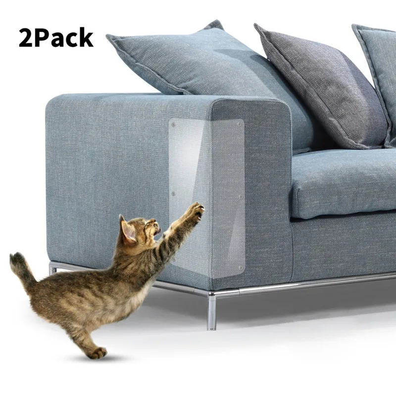 

2Pcs/set Pet Cat Large Scratch Guard Mat Cats Scratching Post Furniture Sofa Claw Protector Pads For Upholstery Leather Chairs