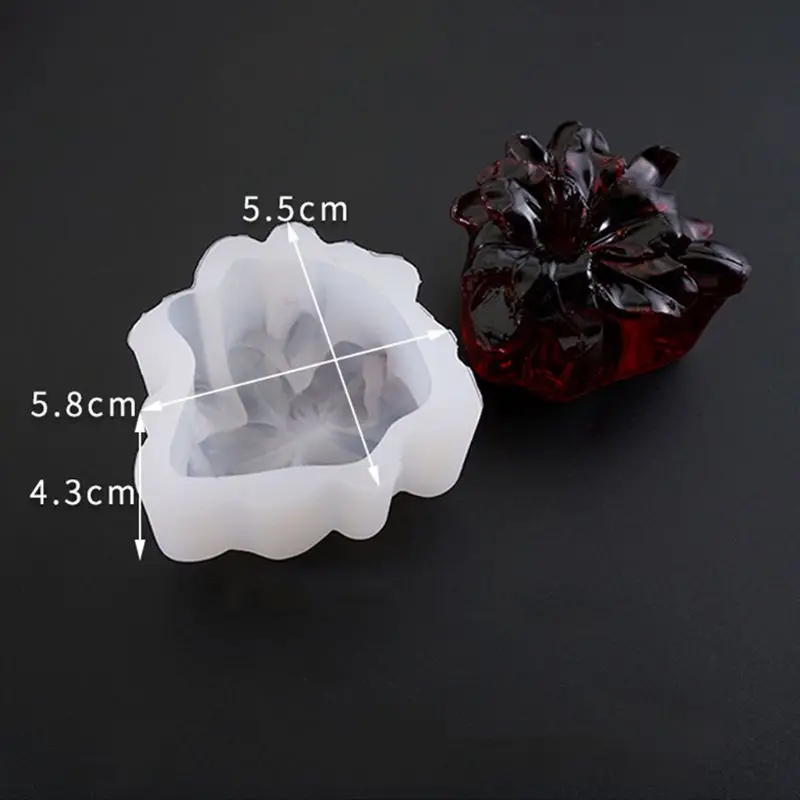 DIY ювелирные изделия кристалл эпоксидная форма зеркало трехмерные цветы яркая Цветочная силиконовая форма изготовление торта помадка ручной работы - Цвет: 11