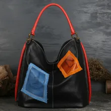 Женская большая сумка Новая мода натуральная кожа сумка женская сумка