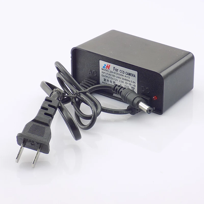 

DC 12V 2A Outdoor Waterproof Power Adapter Charger CCTV Security Camera Power Supply Adapter EU US Plug