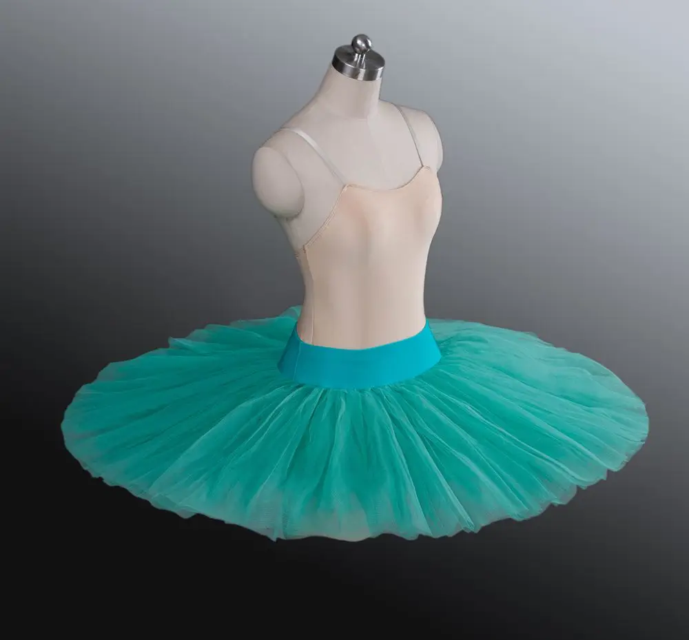 Синие полубалетные пачки для взрослых, белые балетные пачки, профессиональная полупанельная пачка для женщин BT8923 - Цвет: Зеленый