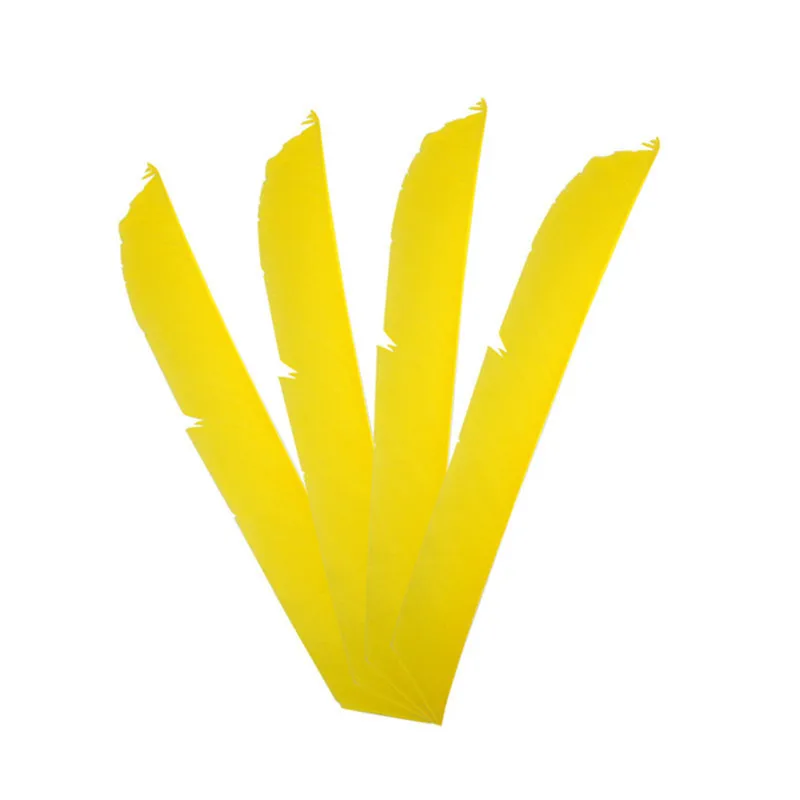 30pcs Turkey Arrow Feathers Full Length Irregular Feather Archery DIY Handmade Natural Fletching Left Wing Shooting Accessories - Цвет: color 2