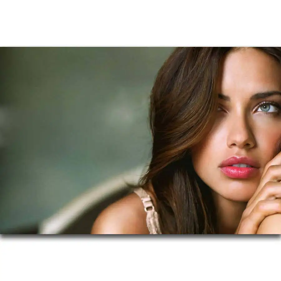 Canvas Adriana Lima/'s Art Print Poster