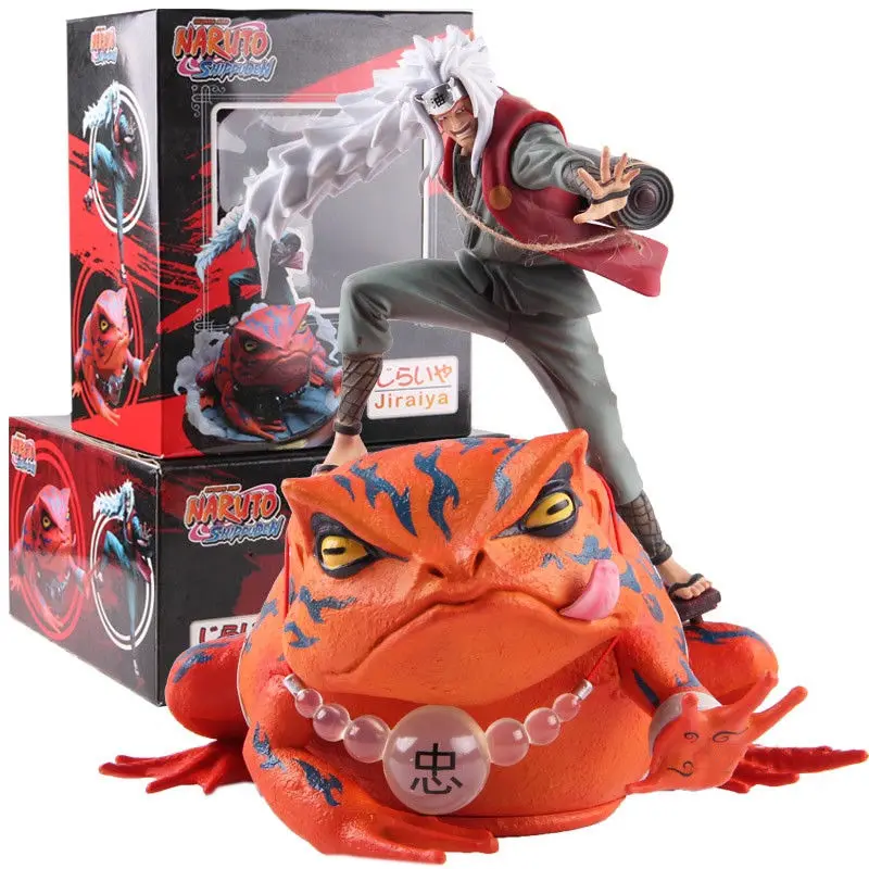 Аниме Наруто ПВХ Цифры Shippuden Gama Sennin Jiraiya Gama Bunta GK статуя фигурку игрушки куклы Brinquedos коллекция подарок
