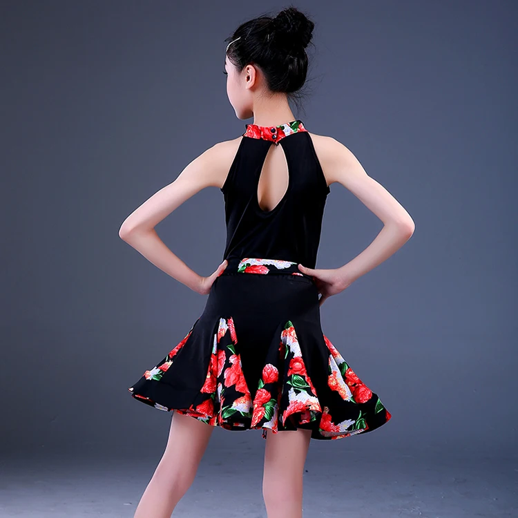 girls latin dance dress  (3)