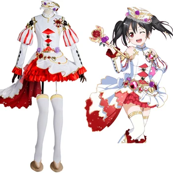 

New Original LoveLive Cosplay Niko Nico Yazawa Birthstone Set Nico Dress Cosplay Costume Dress Suit Anime Halloween Women