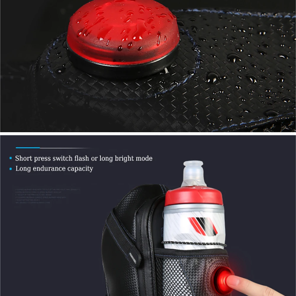 Perfect ROSWHEEL Bicycle Bag Rainproof Saddle Bag Outdoor Cycling Mountain Bike Back Seat Tail Pouch Maintenance Tool Bags with Tailligh 4