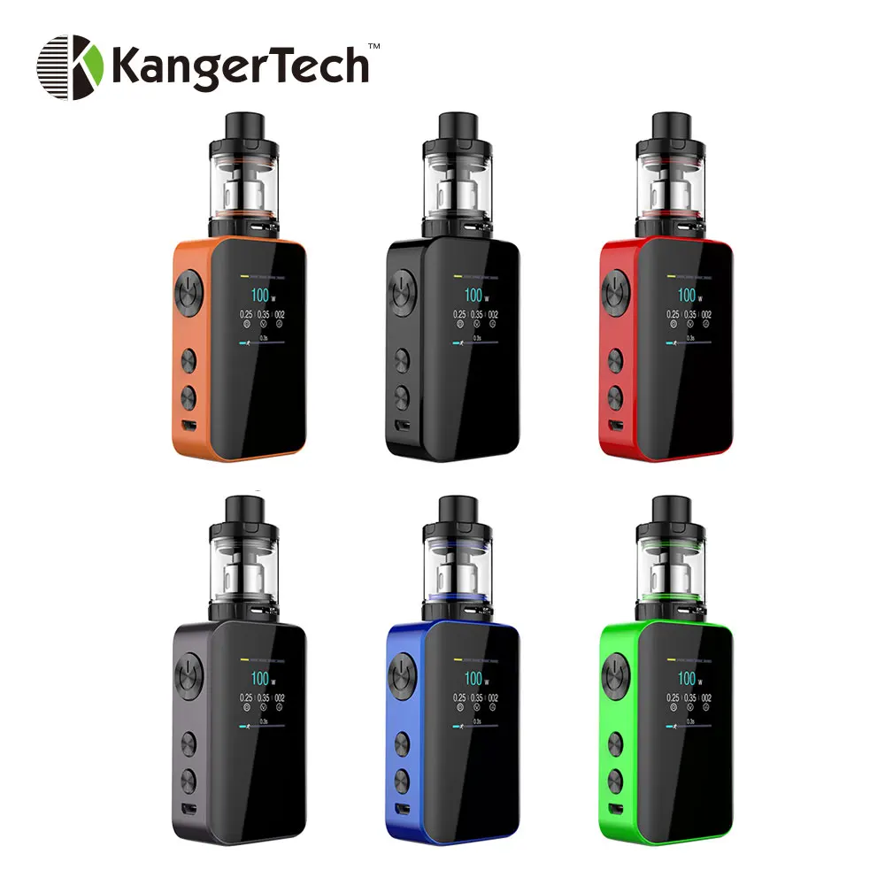 

Original Kangertech VOLA 100W TC Kit 2000mAh Built-in Battery with 2ml/4ml VOLA Tank & 100W VOLA Box MOD E-cig Kanger VOLA kit