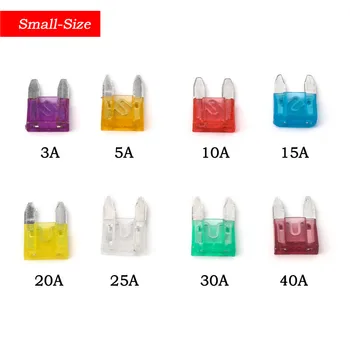 

Mini 3/5/10/15/20/25/30/40 Amp Automobile Security Fuse 160pcs Waterproof Car Blade Fuses 8Sizes Fuse Holder Kit Assortment