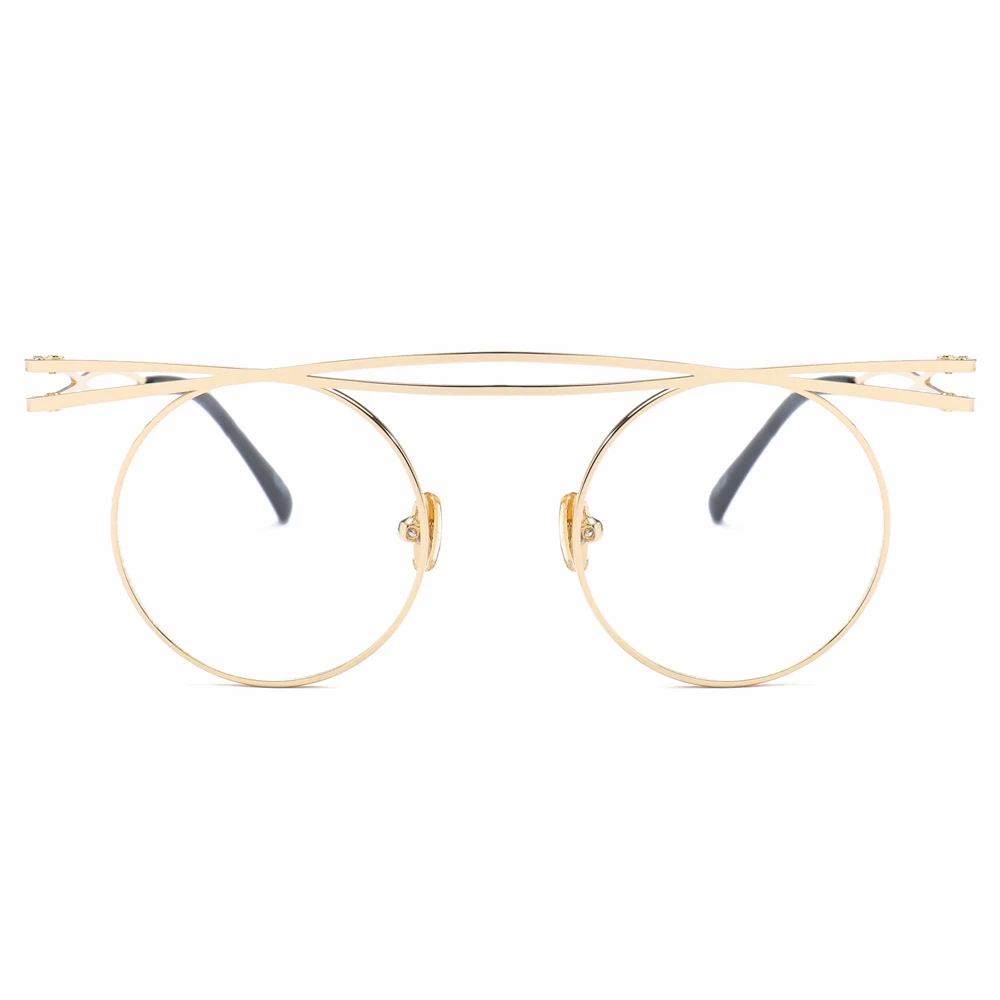 Peekaboo-steampunk-round-glasses-frame-men-retro-2019-flat-top-circle-eyeglasses-frame-for-women-gold