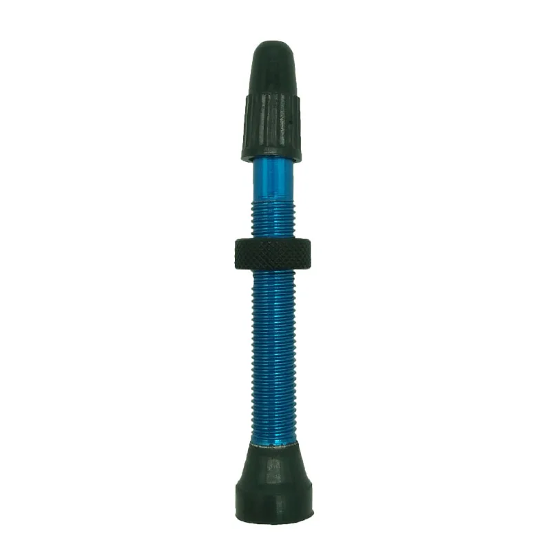 1 шт. 61 мм MTB дорожный велосипед бескамерные Presta клапаны для велосипеда без трубок клапан - Цвет: Blue