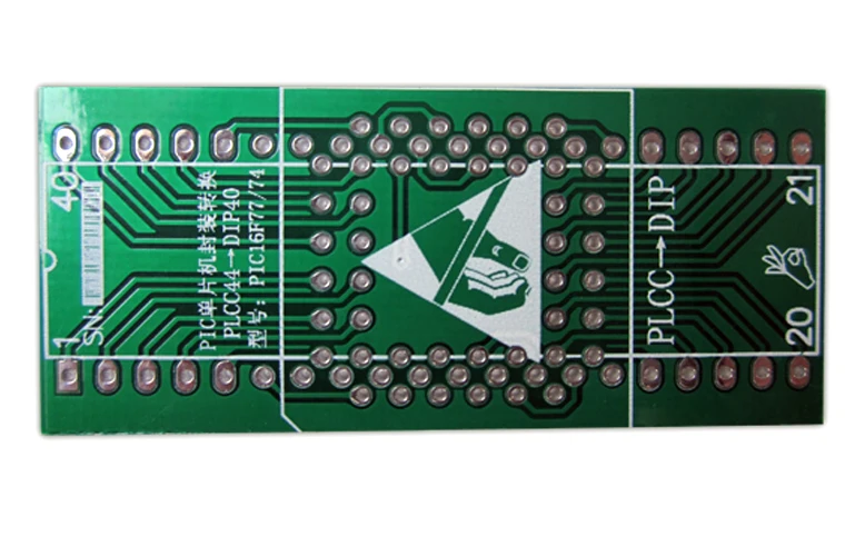 PIC MCU PLCC44 IC DIP40 адаптер Разъем Адаптера пластина PCB PB FREE без штыревого разъема|ic