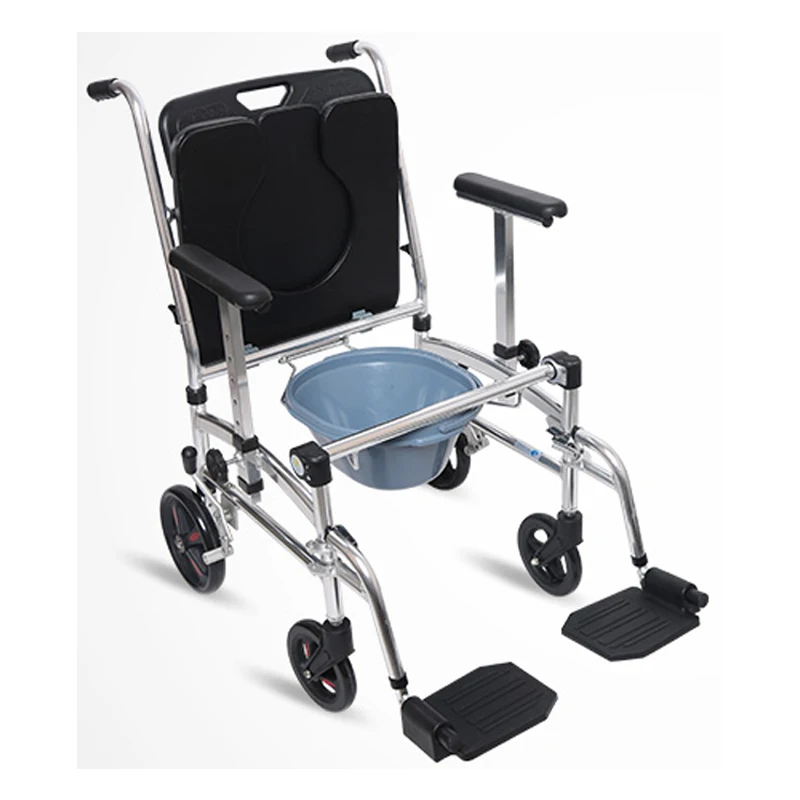 Уход за домом, стул для унитаза, медицинский, для взрослых и пожилых людей, складной регулируемый стул для туалета с колесами для инвалидов