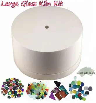 

2019 Perfect Glass Jewelry Making Tools 6pcs set Extra Large Microwave Kiln Kit For Fused Glass In Microwave Glass Kiln