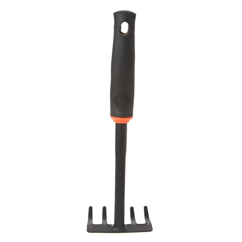 1Pc Portable Digging Tool Mini Steel Rake For Home Garden Transplanting Tool farming rake