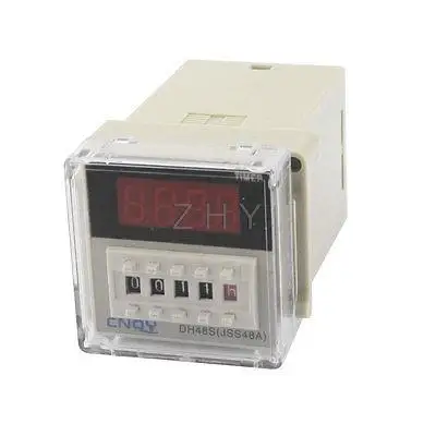 

DC 24V 2NO 2NC 1min-99h99min AC 220V 5A Delay Timer Relay DH48S